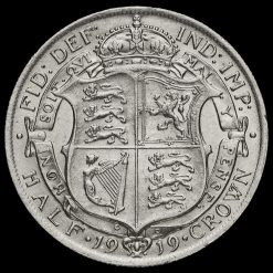 1919 George V Silver Half Crown Reverse