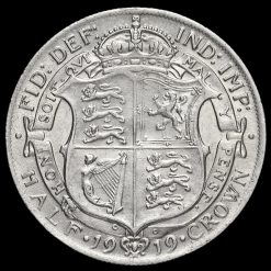 1919 George V Silver Half Crown Reverse