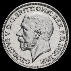 1929 George V Silver Sixpence Obverse