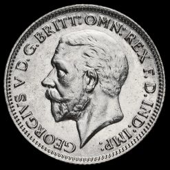1930 George V Silver Sixpence Obverse