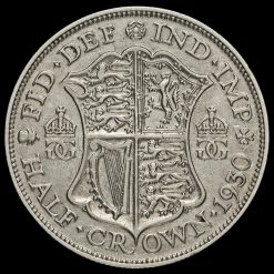 1930 George V Silver Half Crown Reverse