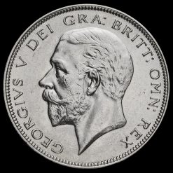 1935 George V Silver Half Crown Obverse