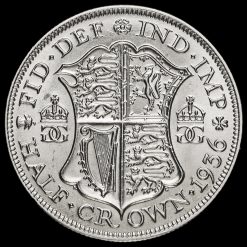 1936 George V Silver Half Crown Reverse