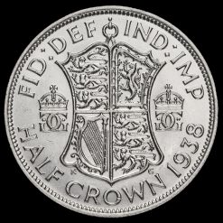 1938 George VI Silver Half Crown, Scarce Reverse