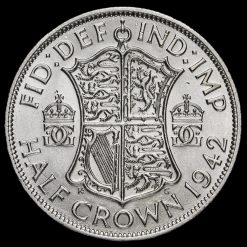 1942 George VI Silver Half Crown Reverse