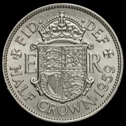 1959 Queen Elizabeth II Half Crown Reverse