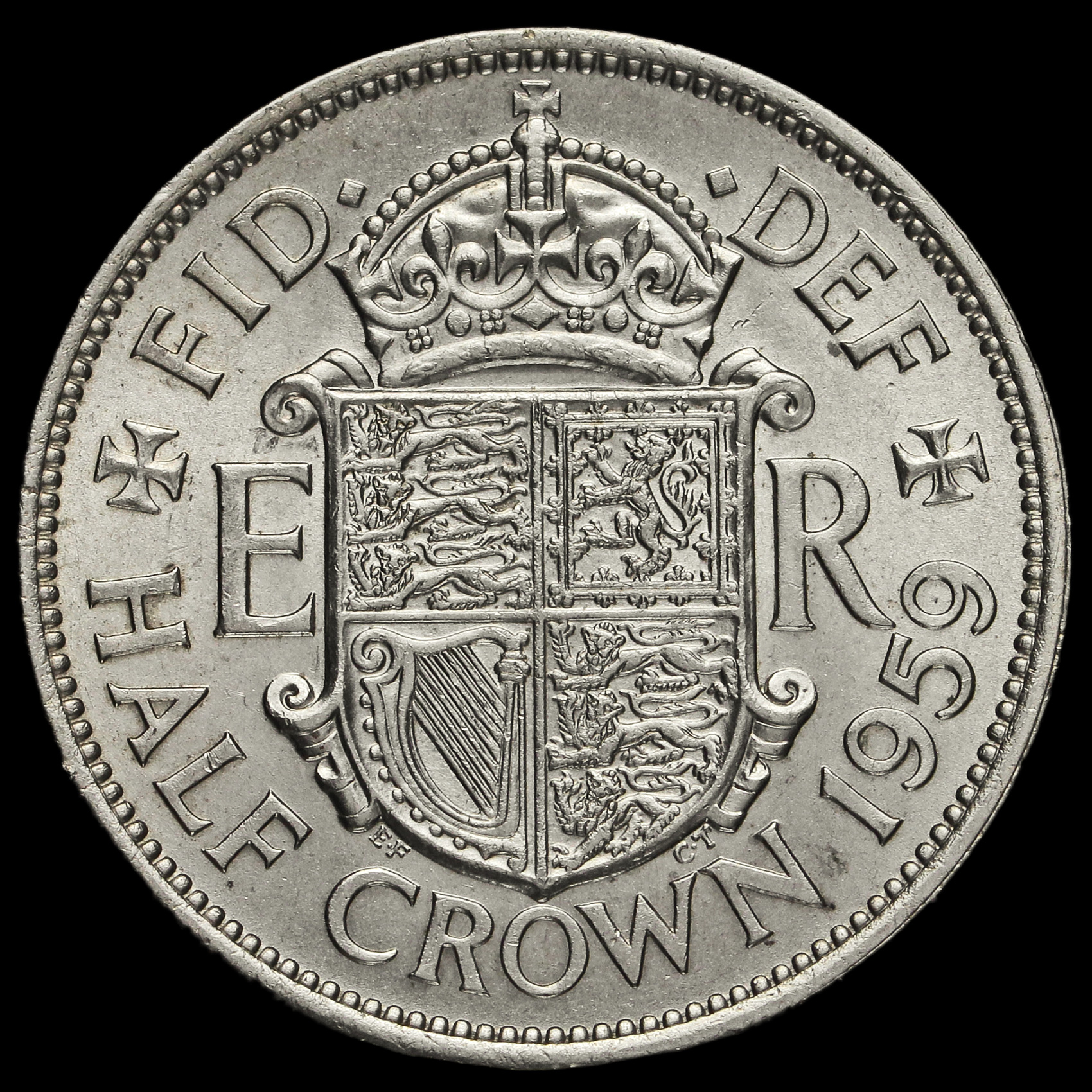 1959 Queen Elizabeth II Half Crown