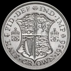 1936 George V Silver Half Crown Reverse