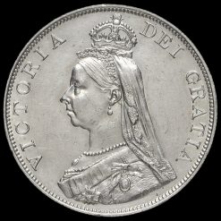 1887 Queen Victoria Jubilee Head Silver Double Florin Obverse