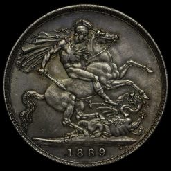1889 Queen Victoria Jubilee Head Silver Crown Reverse