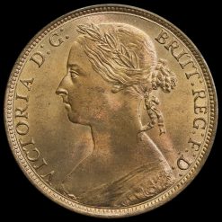 1893 Queen Victoria Bun Head Penny Obverse