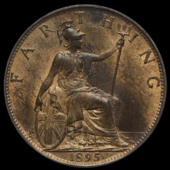1895 Queen Victoria Veiled Head Farthing Reverse