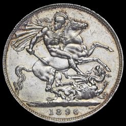 1896 Queen Victoria Veiled Head LX Crown Reverse