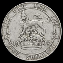 1907 Edward VII Silver Shilling Reverse