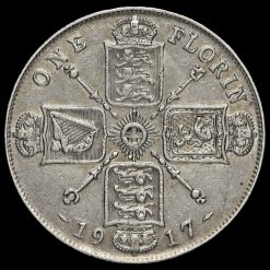 1917 George V Silver Florin Reverse