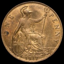 1917 George V Penny Reverse