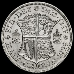 1929 George V Silver Half Crown Reverse