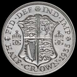 1935 George V Silver Half Crown Reverse