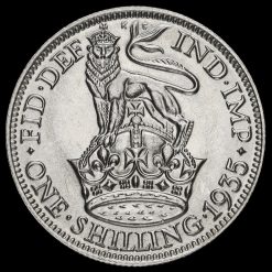 1935 George V Silver Shilling Reverse