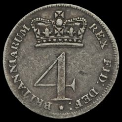 1817 George III Milled Silver Maundy Fourpence Reverse