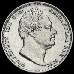 1835 William IV Milled Silver Sixpence Obverse