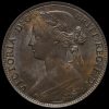 1861 Queen Victoria Bun Head Penny Obverse