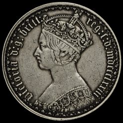 1873 Queen Victoria Gothic Florin Obverse