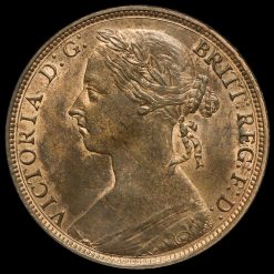 1885 Queen Victoria Bun Head Penny Obverse