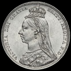1889 Queen Victoria Jubilee Head Silver Shilling Obverse