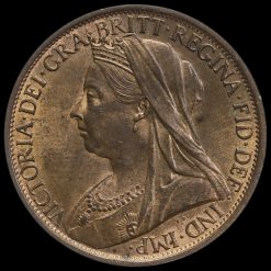 1900 Queen Victoria Veiled Head Penny Obverse