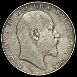 1906 Edward VII Silver Half Crown Obverse