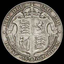 1906 Edward VII Silver Half Crown Reverse