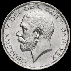1915 George V Silver Half Crown Obverse