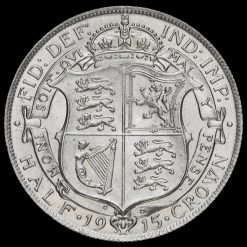 1915 George V Silver Half Crown Reverse