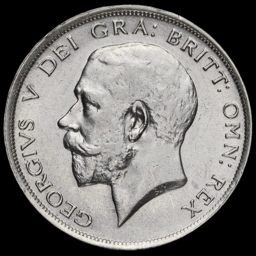 1916 George V Silver Half Crown Obverse
