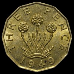 1949 George VI Brass Threepence Reverse