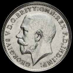 1918 George V Silver Threepence Obverse