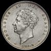 1825 George IV Bare Head Milled Silver Shilling Obverse