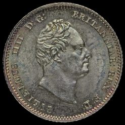 1836 William IV Milled Silver Fourpence / Groat Obverse