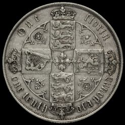 1873 Queen Victoria Gothic Florin Reverse