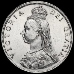 1887 Queen Victoria Jubilee Head Silver Florin Obverse
