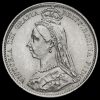 1887 Victoria Jubilee Head Silver Sixpence Obverse