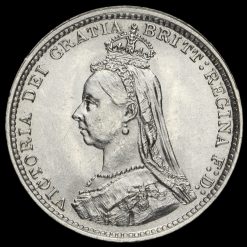 1887 Queen Victoria Jubilee Head Silver Threepence Obverse