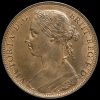1888 Queen Victoria Bun Head Penny Obverse