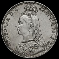1889 Queen Victoria Jubilee Head Silver Crown Obverse
