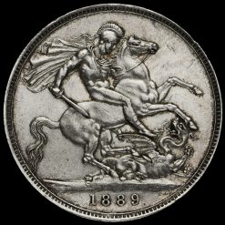 1889 Queen Victoria Jubilee Head Silver Crown Reverse