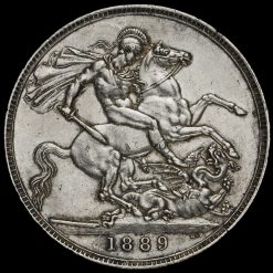 1889 Queen Victoria Jubilee Head Silver Crown Reverse