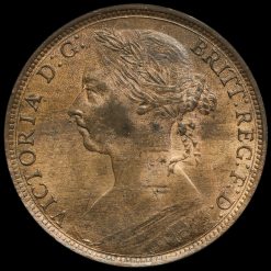 1889 Queen Victoria Bun Head Penny Obverse