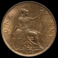 1895 Queen Victoria Veiled Head Penny Reverse