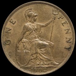 1902 Edward VII Low Tide Penny Reverse